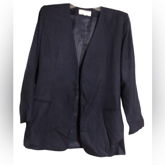 Open front navy blazer size 4 - Picture 1 of 9